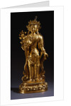 A Rare Inscribed Gilt-Bronze Figure of a Bodhisattva. 17th Century or Earlier by Anonymous