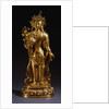A Rare Inscribed Gilt-Bronze Figure of a Bodhisattva. 17th Century or Earlier by Anonymous