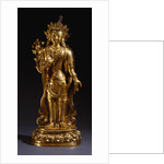 A Rare Inscribed Gilt-Bronze Figure of a Bodhisattva. 17th Century or Earlier by Corbis