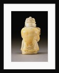 Back View of An Extremely Rare and Fine Ivory Figural Bottle, Qianlong Four-Character Seal Mark Incised on the Base and Possibly of the Period by Anonymous