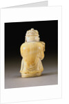 Back View of An Extremely Rare and Fine Ivory Figural Bottle, Qianlong Four-Character Seal Mark Incised on the Base and Possibly of the Period by Anonymous