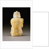 Back View of An Extremely Rare and Fine Ivory Figural Bottle, Qianlong Four-Character Seal Mark Incised on the Base and Possibly of the Period by Anonymous