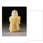 Back View of An Extremely Rare and Fine Ivory Figural Bottle, Qianlong Four-Character Seal Mark Incised on the Base and Possibly of the Period by Anonymous