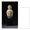 A Gray Stone Head of a Bodhisattva. Tang Dynasty by Anonymous