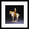 Good Sancai Glazed Pottery Figure of an Equestrian Archer. Tang Dynasty by Anonymous