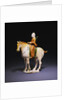 Good Sancai Glazed Pottery Figure of an Equestrian Archer. Tang Dynasty by Anonymous
