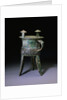 A Large Bronze Tripod Wine Vessel, Jia. Late Shang Dynasty by Anonymous