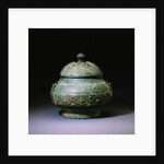 A Rare Bronze Wine Vessel and a Cover, Pou. Shang Dynasty by Anonymous