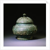A Rare Bronze Wine Vessel and a Cover, Pou. Shang Dynasty by Anonymous