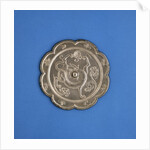 A Large Silvered Bronze Lobed Mirror. Tang Dynasty by Anonymous