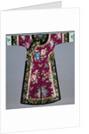 Chinese Purple-Ground Embroidered Silk Robe by Anonymous