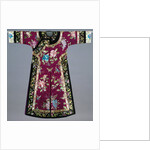 Chinese Purple-Ground Embroidered Silk Robe by Anonymous