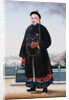 Portrait of An Elegantly Dressed Chinese Hong Merchant by Anonymous