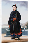Portrait of An Elegantly Dressed Chinese Hong Merchant by Anonymous