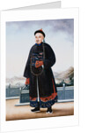 Portrait of An Elegantly Dressed Chinese Hong Merchant by Anonymous