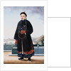 Portrait of An Elegantly Dressed Chinese Hong Merchant by Anonymous