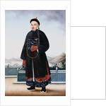 Portrait of An Elegantly Dressed Chinese Hong Merchant by Anonymous