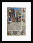 Illuminated Manuscript Page with The Death of Antiochus and Seleuceus by Anonymous