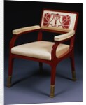 Stained Beechwood Armchair by Otto Wagner