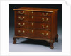 New England Chippendale Mahogany Serpentine-Front Chest-of-Drawers by Anonymous