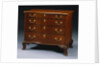 New England Chippendale Mahogany Serpentine-Front Chest-of-Drawers by Anonymous