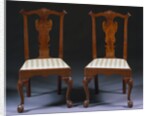 Pair of Chippendale Carved Walnut Sidechairs attributed to William Savery by Anonymous