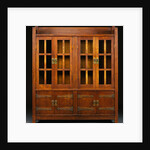Oak Double Bookcase Cabinet by Gustav Stickley