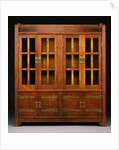 Oak Double Bookcase Cabinet by Gustav Stickley