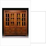 Oak Double Bookcase Cabinet by Gustav Stickley