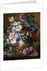 A Vase of Flowers on a Ledge by Camille de Chantereine