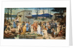 The Childhood of Saint Genevieve by Pierre Cecile Puvis de Chavannes