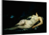 Sleeping female nude by Gustave Courbet