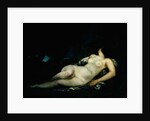 Sleeping female nude by Gustave Courbet