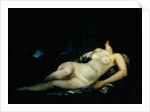 Sleeping female nude by Gustave Courbet