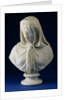 A Marbled Bust of a Veiled Woman by Giovanni Battista Lombardi