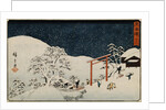 Snow by Hiroshige