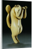 Ivory Netsuke of a Fox by Anonymous