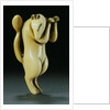 Ivory Netsuke of a Fox by Anonymous