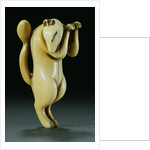 Ivory Netsuke of a Fox by Anonymous