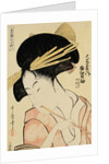 A Half-Length Portrait of the Courtesan Shirotama of the Tamaya by Kitagawa Utamaro