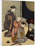 Night Rain on the Daisu by Harunobu