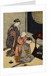 Night Rain on the Daisu by Harunobu