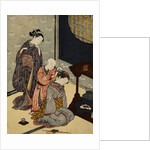 Night Rain on the Daisu by Harunobu