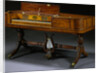 Classical Inlaid Mahogany and Brass, Inlaid Pianoforte by Gibson and Davis by Anonymous
