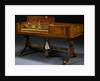 Classical Inlaid Mahogany and Brass, Inlaid Pianoforte by Gibson and Davis by Anonymous