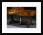 Classical Inlaid Mahogany and Brass, Inlaid Pianoforte by Gibson and Davis by Anonymous