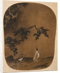 Scholar Strolling with a Crane by Anonymous