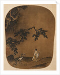 Scholar Strolling with a Crane by Anonymous