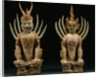 Pair of Red Pottery Figures of Earth Spirits from the Tang Dynasty by Anonymous