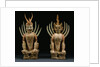 Pair of Red Pottery Figures of Earth Spirits from the Tang Dynasty by Anonymous